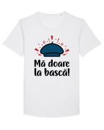 Ma doare la basca v2 Tricou mânecă scurtă guler larg Bărbat Skater