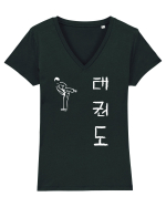 Taekwondo Tricou mânecă scurtă guler V Damă Evoker