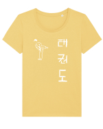 Taekwondo Tricou mânecă scurtă guler larg fitted Damă Expresser