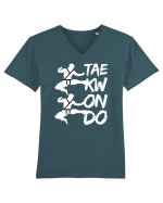 Taekwondo Tricou mânecă scurtă guler V Bărbat Presenter