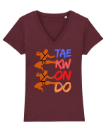 Taekwondo Tricou mânecă scurtă guler V Damă Evoker