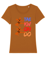 Taekwondo Tricou mânecă scurtă guler larg fitted Damă Expresser