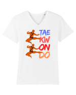 Taekwondo Tricou mânecă scurtă guler V Bărbat Presenter