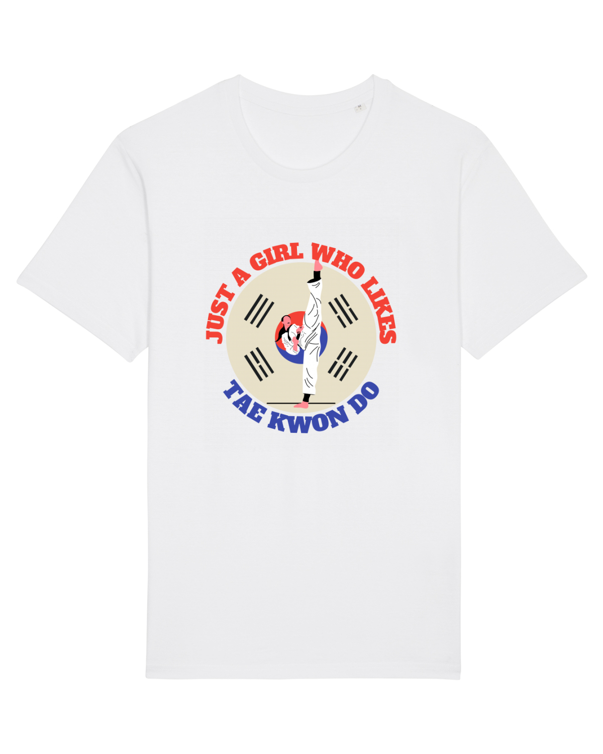 Tricou mânecă scurtă Unisex Rocker White