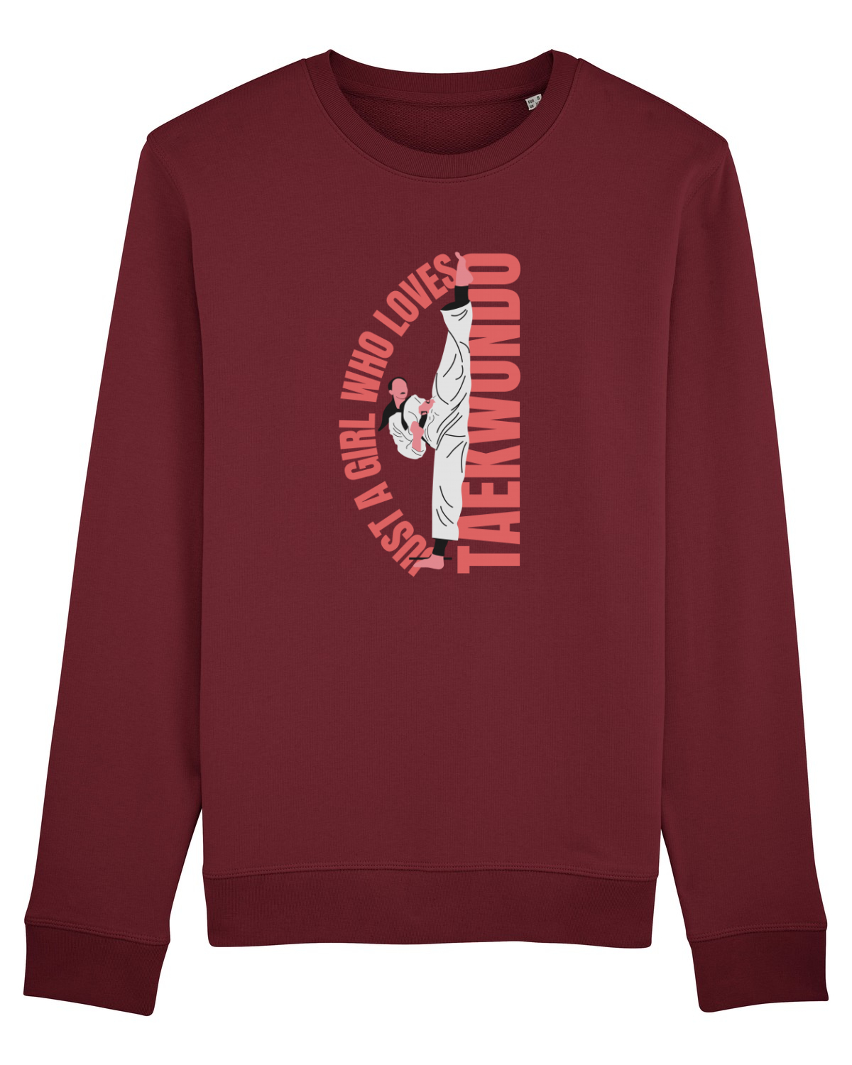 Bluză mânecă lungă Unisex Rise Burgundy