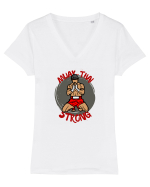Box Tailandez. Muay Thai Tricou mânecă scurtă guler V Damă Evoker