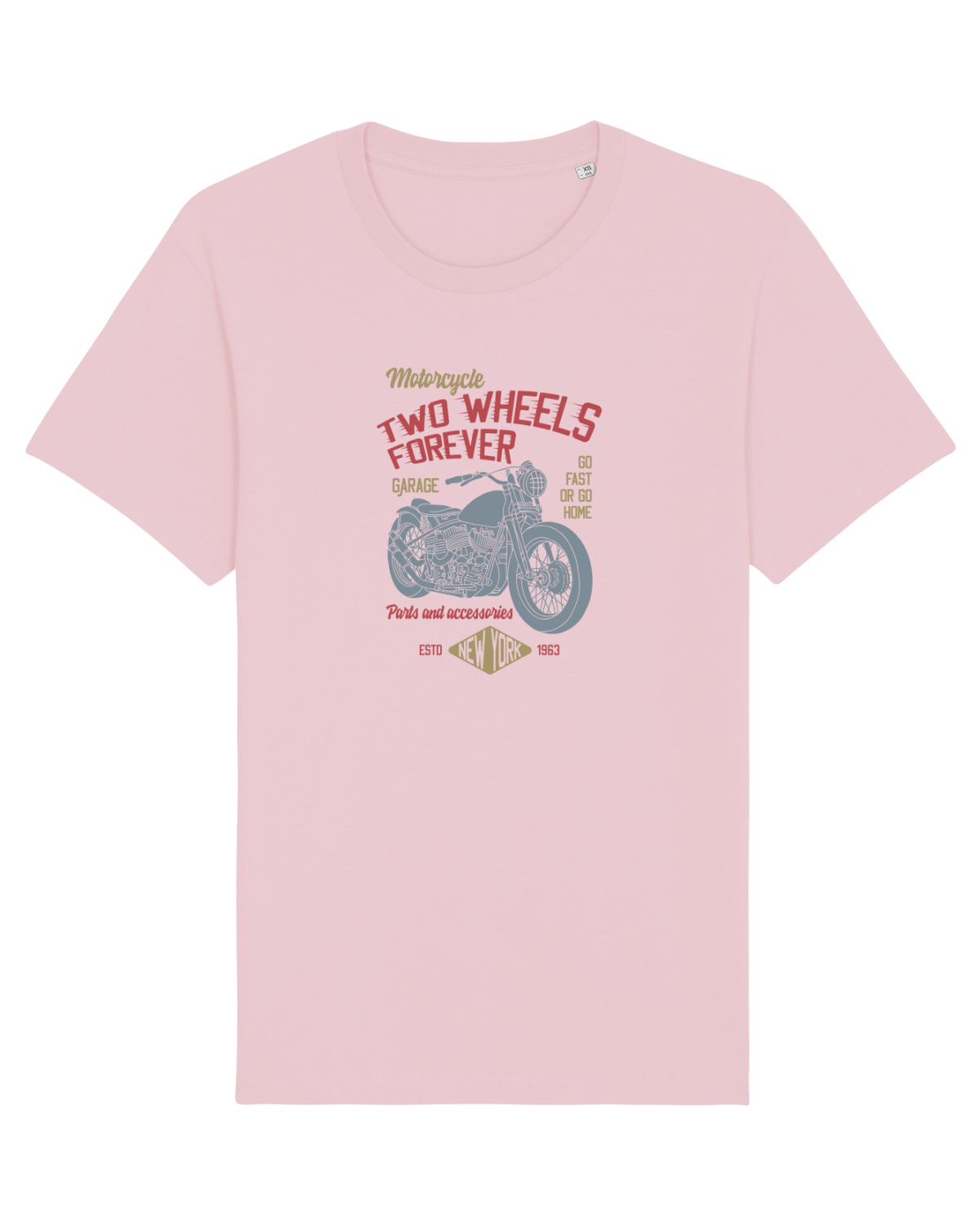 Tricou mânecă scurtă Unisex Rocker Cotton Pink