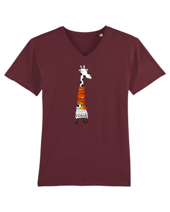 Girafa in dar Burgundy