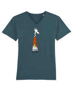 Girafa in dar Tricou mânecă scurtă guler V Bărbat Presenter