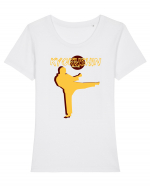 Kyokushin Karate  Tricou mânecă scurtă guler larg fitted Damă Expresser