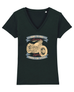 Born to Ride American Legend Motorcycle Tricou mânecă scurtă guler V Damă Evoker
