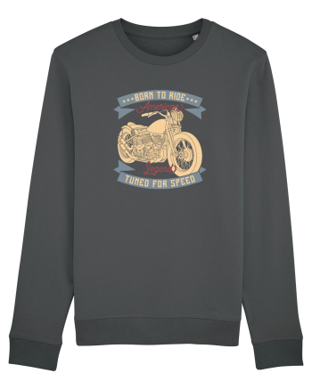 Born to Ride American Legend Motorcycle Anthracite