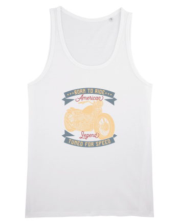 Born to Ride American Legend Motorcycle White