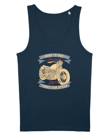 Born to Ride American Legend Motorcycle Navy