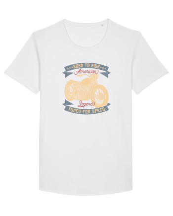 Born to Ride American Legend Motorcycle White