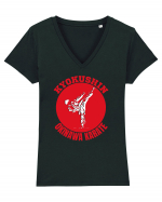 Kyokushin Karate  Tricou mânecă scurtă guler V Damă Evoker