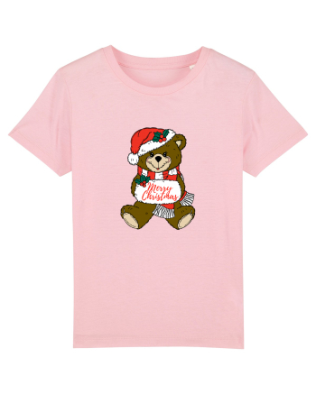 Craciun Fericit Din Partea Ursuletului De Plus Cotton Pink