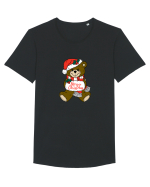 Craciun Fericit Din Partea Ursuletului De Plus Tricou mânecă scurtă guler larg Bărbat Skater