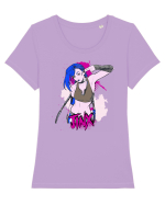 JINX Tricou mânecă scurtă guler larg fitted Damă Expresser