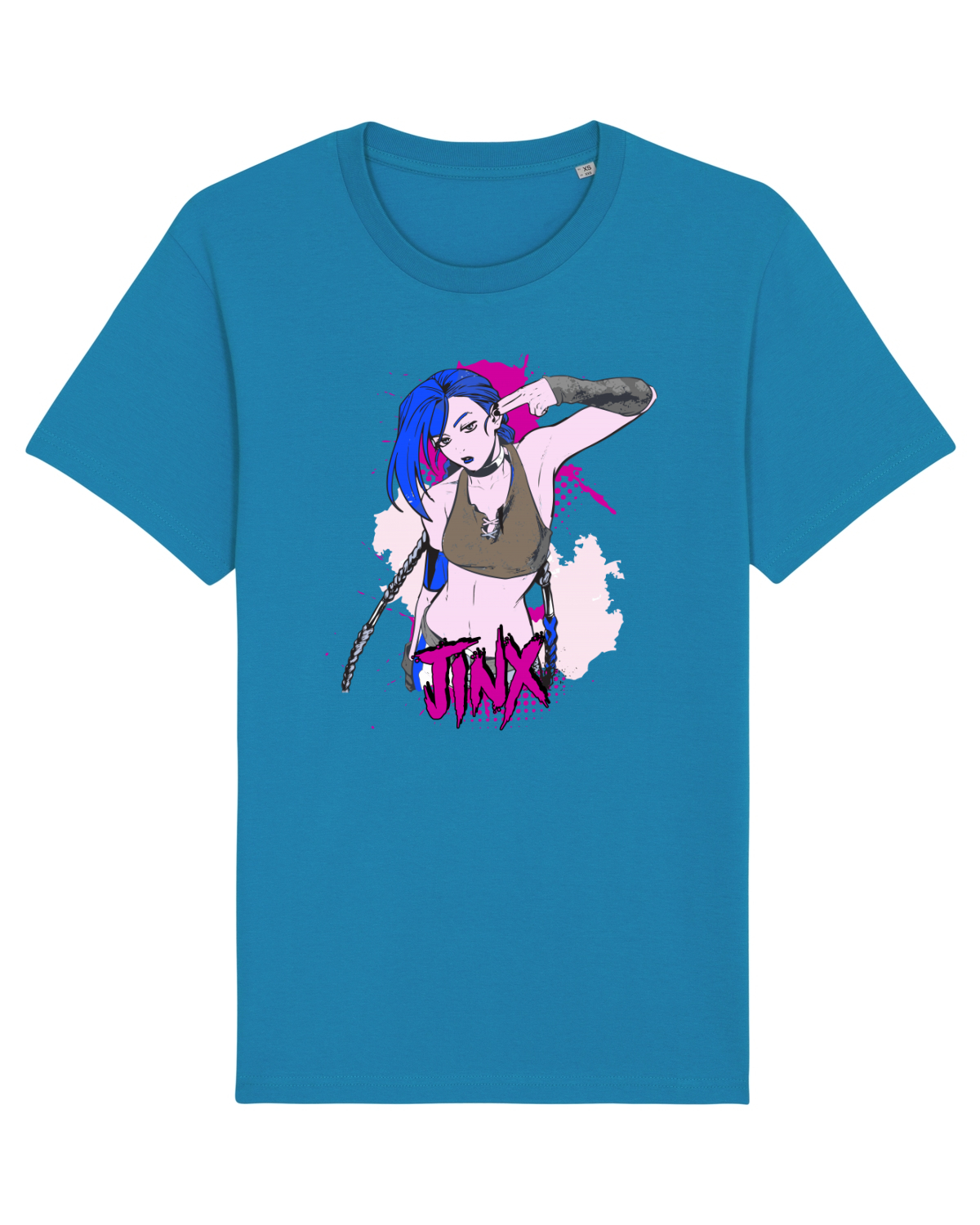 Tricou mânecă scurtă Unisex Rocker Azur