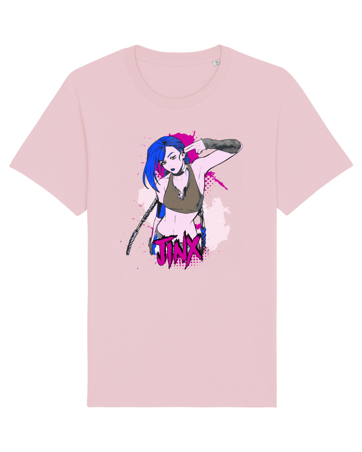 Tricou mânecă scurtă Unisex Rocker Cotton Pink