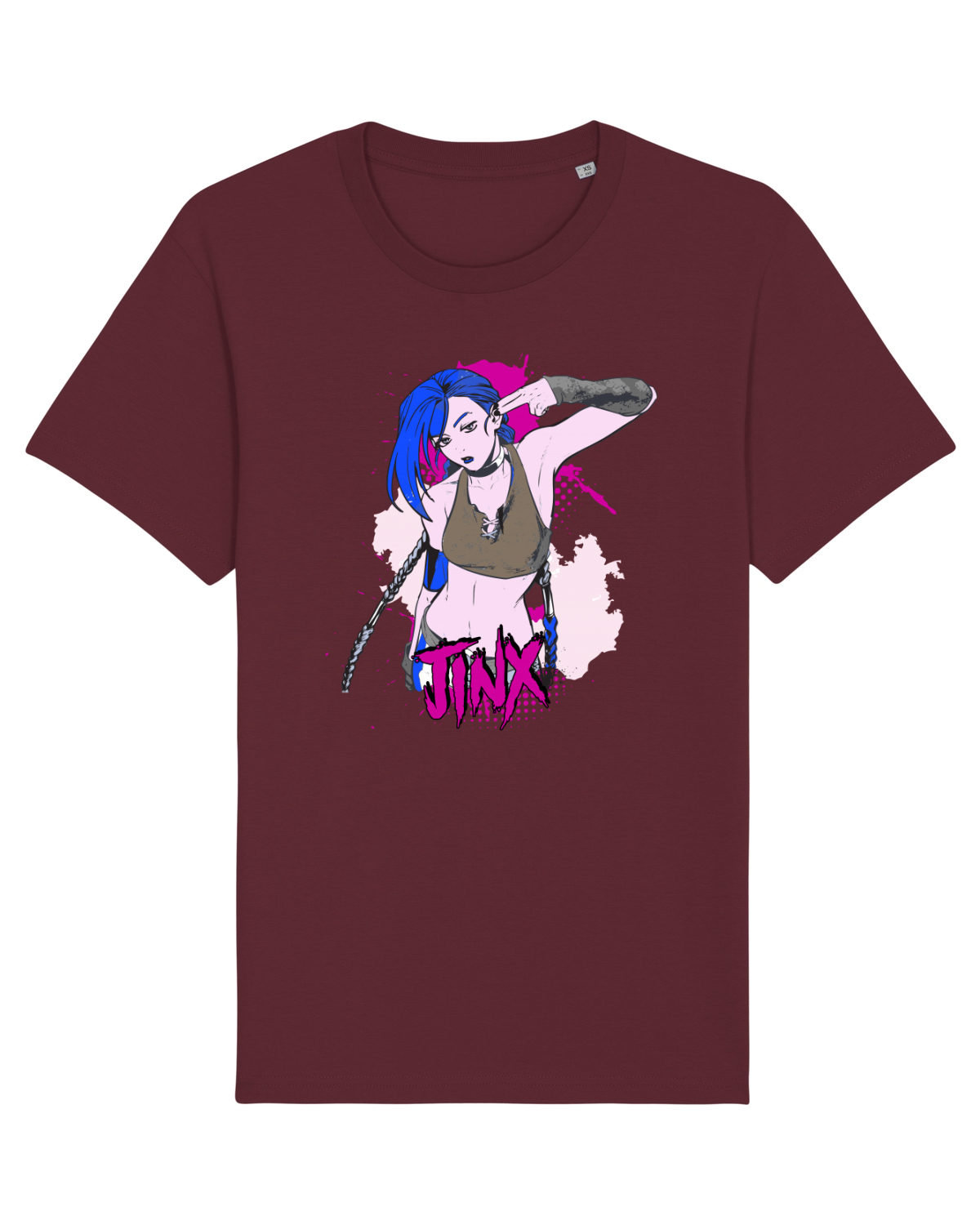 Tricou mânecă scurtă Unisex Rocker Burgundy