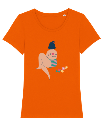 I Love My Body Bright Orange