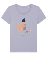 I Love My Body Tricou mânecă scurtă guler larg fitted Damă Expresser