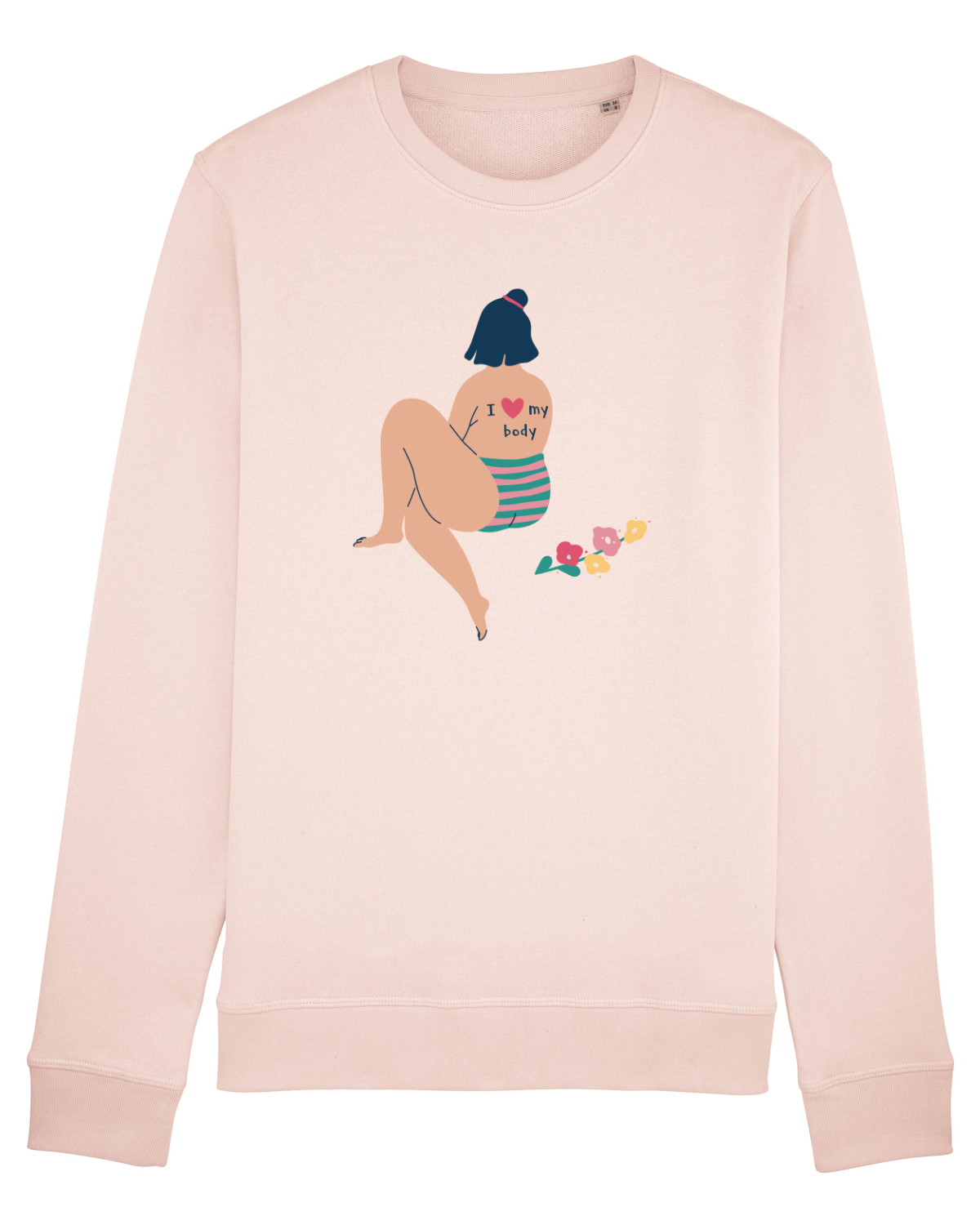 Bluză mânecă lungă Unisex Rise Candy Pink