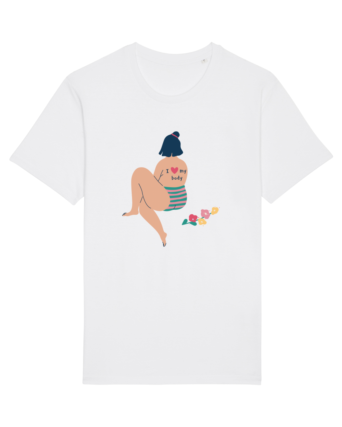 Tricou mânecă scurtă Unisex Rocker White