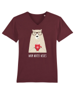 Warm Winter Wishes Tricou mânecă scurtă guler V Bărbat Presenter