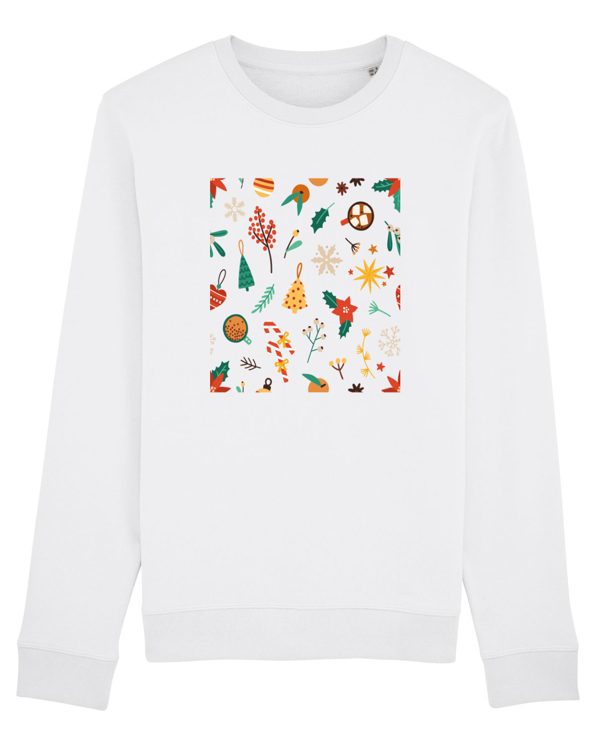 Bluză mânecă lungă Unisex Rise White