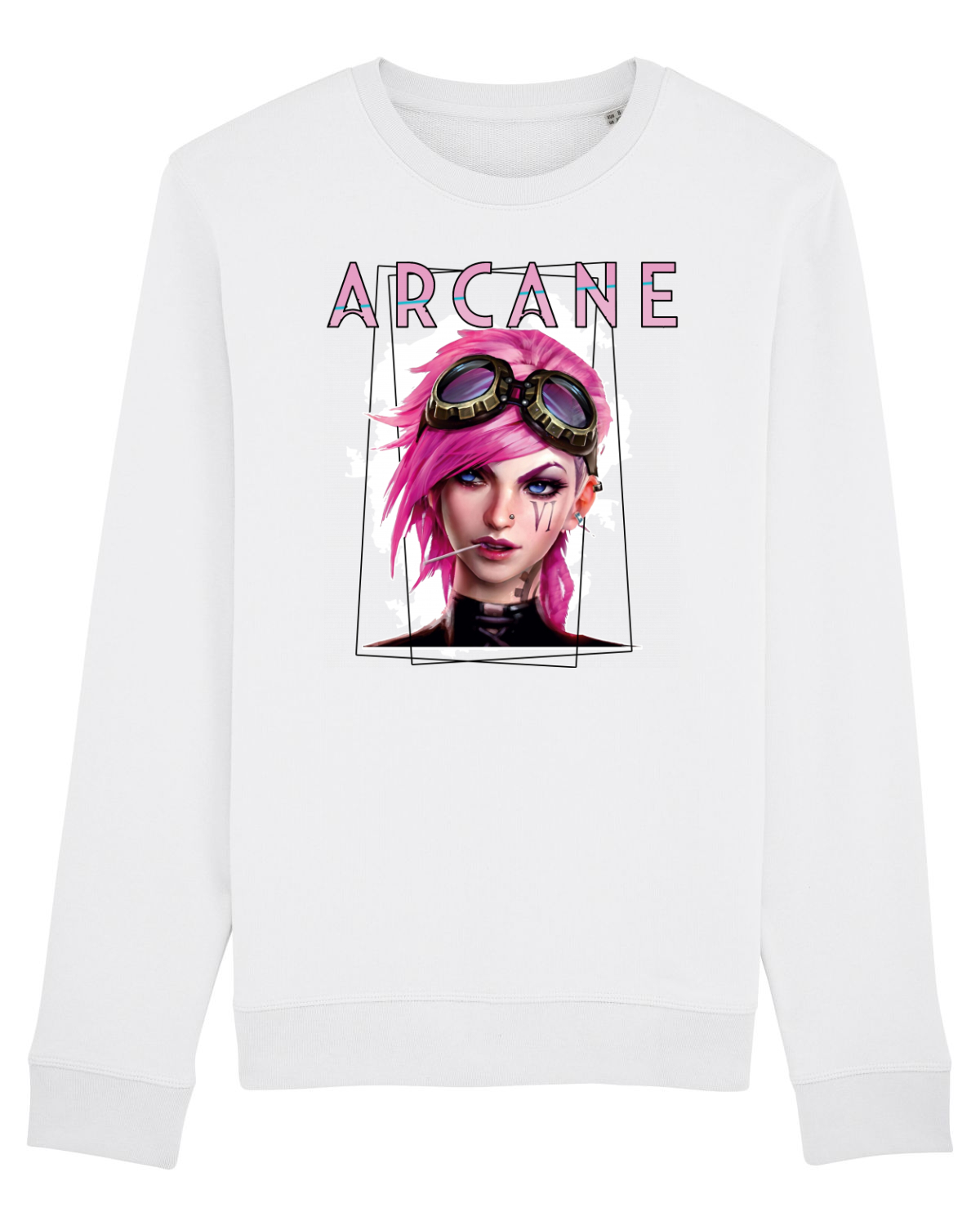 Bluză mânecă lungă Unisex Rise White