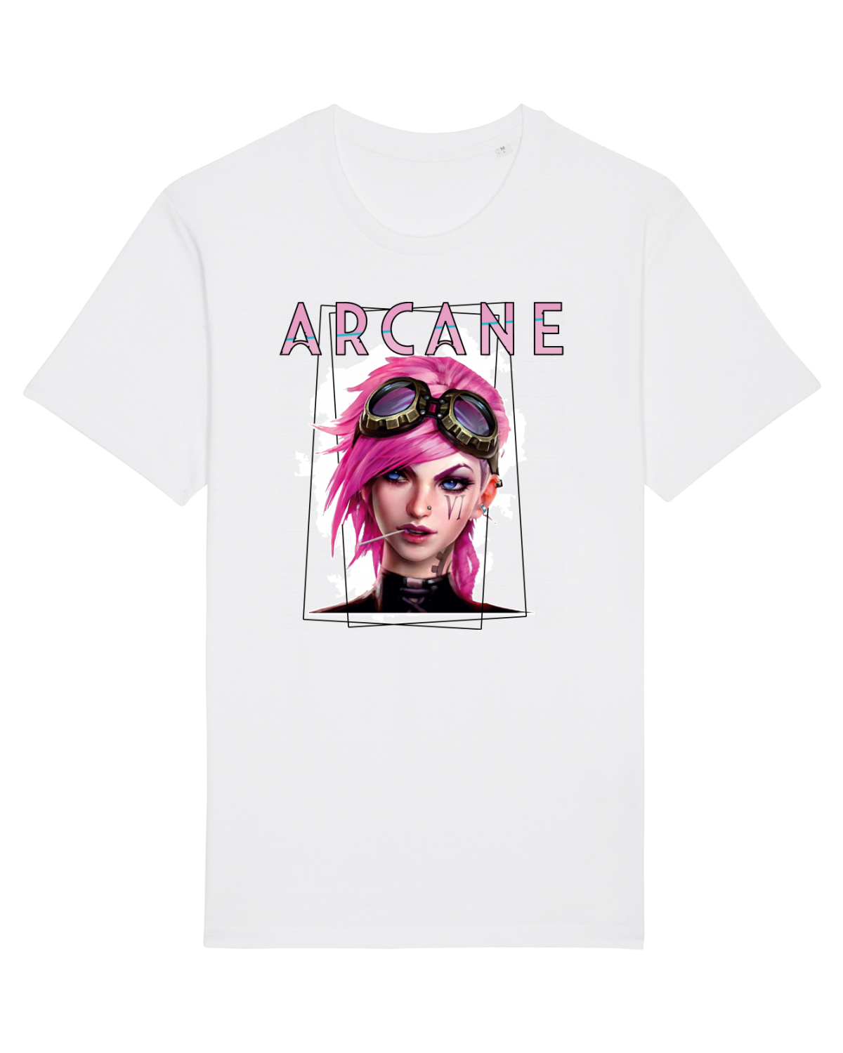 Tricou mânecă scurtă Unisex Rocker White