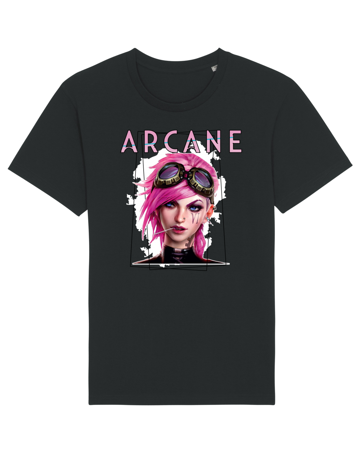 Tricou mânecă scurtă Unisex Rocker Black