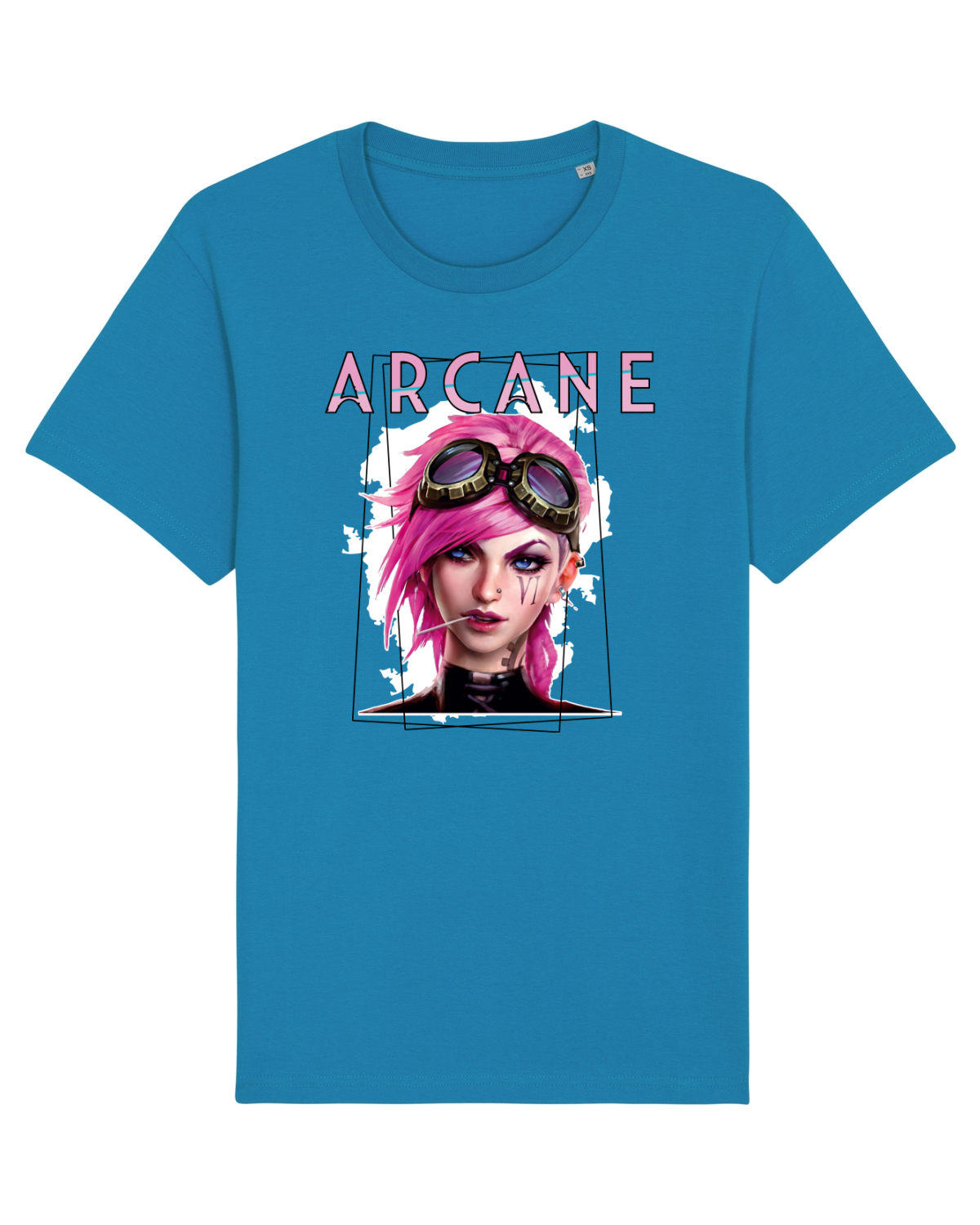 Tricou mânecă scurtă Unisex Rocker Azur