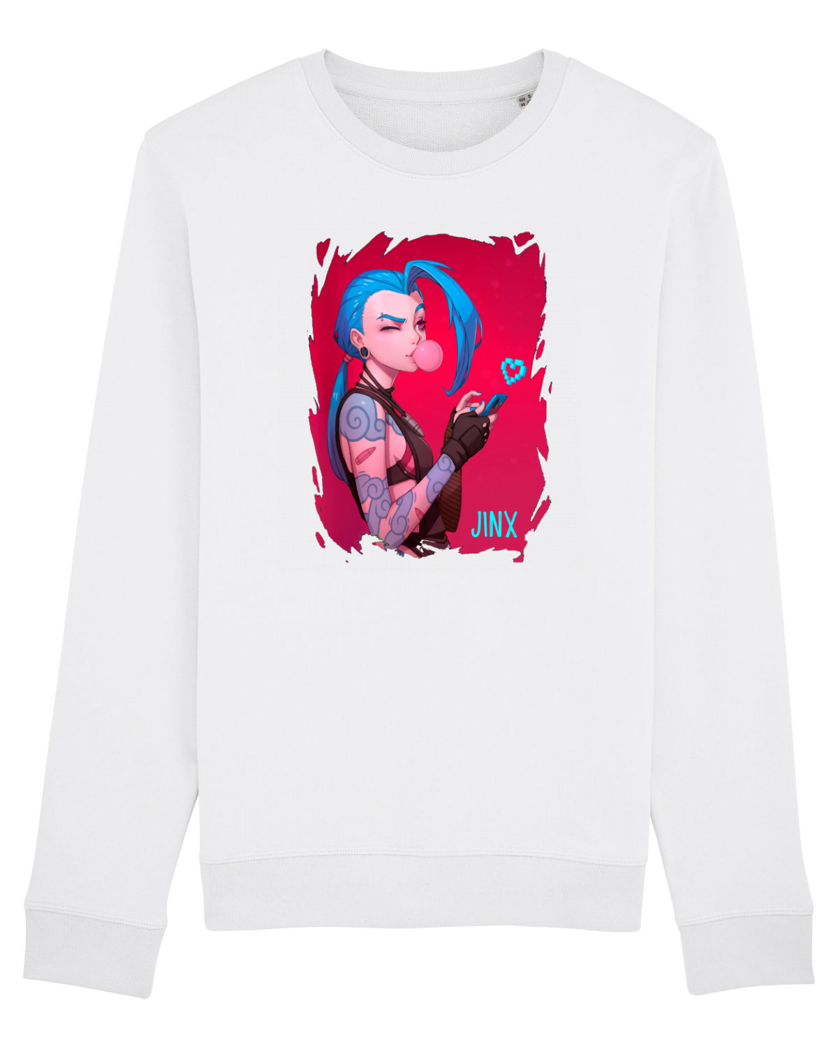 Bluză mânecă lungă Unisex Rise White