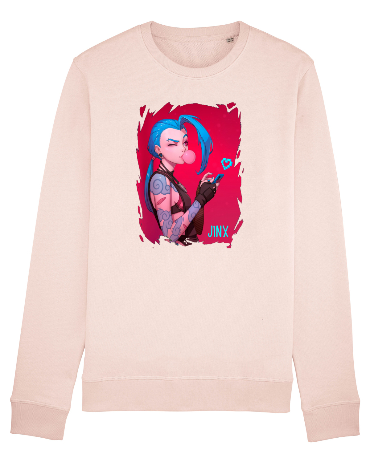 Bluză mânecă lungă Unisex Rise Candy Pink
