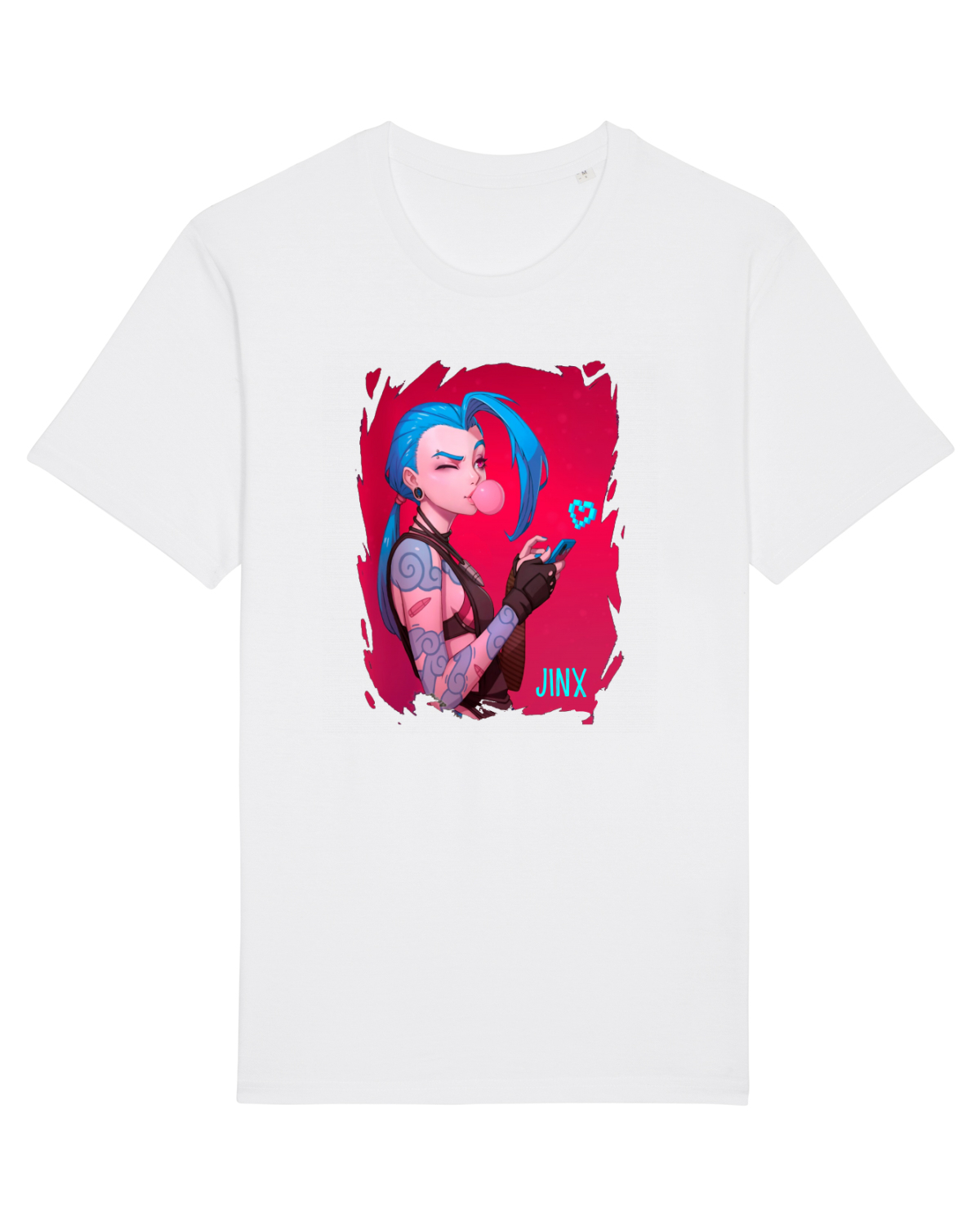Tricou mânecă scurtă Unisex Rocker White