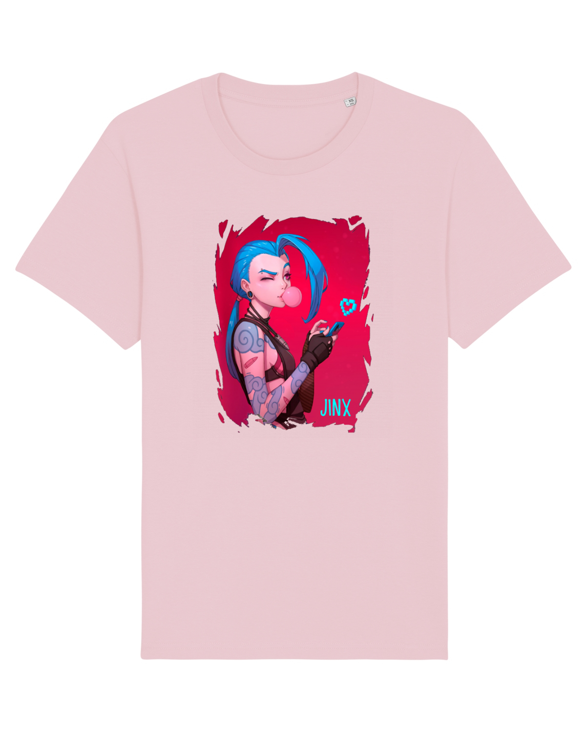 Tricou mânecă scurtă Unisex Rocker Cotton Pink