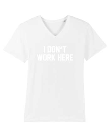 I don't work here White
