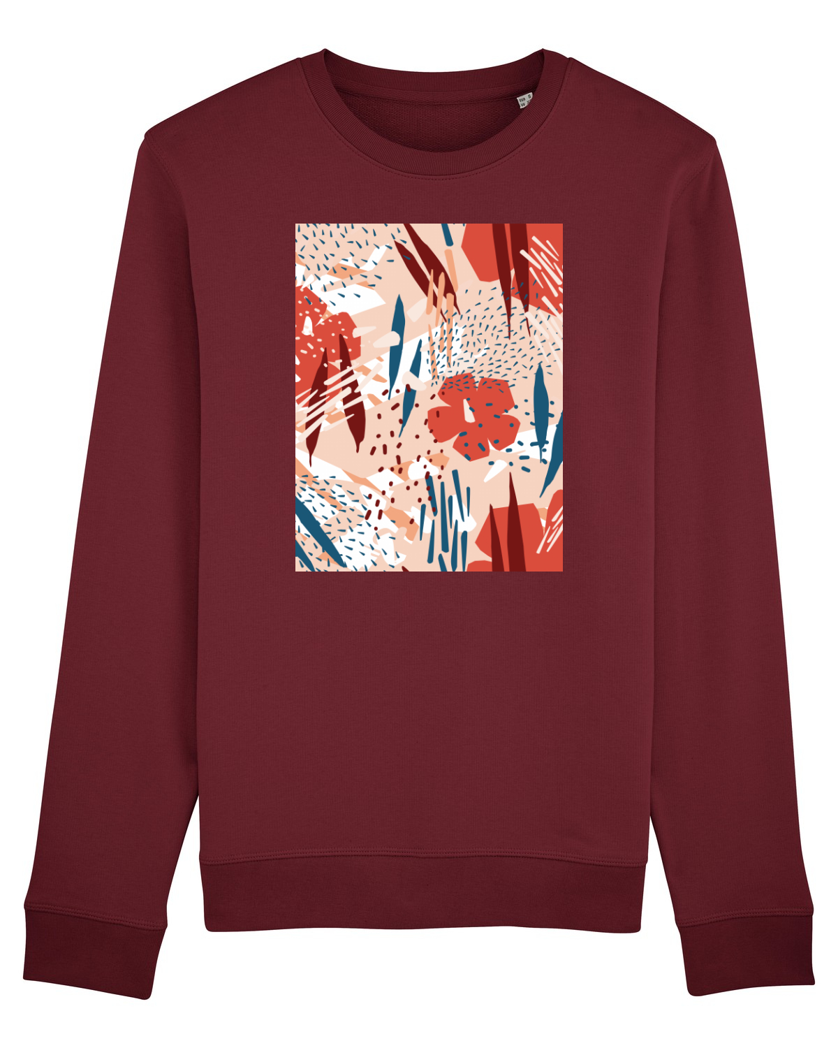 Bluză mânecă lungă Unisex Rise Burgundy
