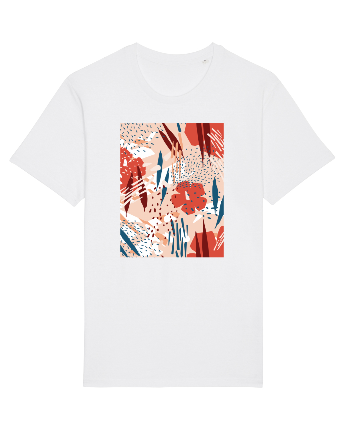 Tricou mânecă scurtă Unisex Rocker White