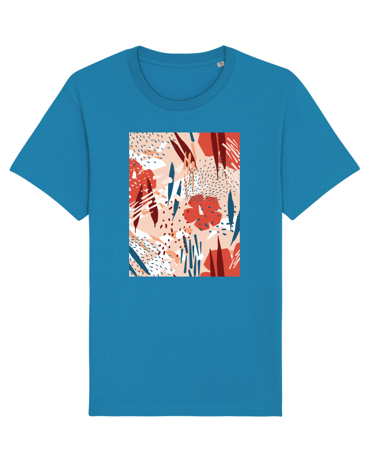 Tricou mânecă scurtă Unisex Rocker Azur
