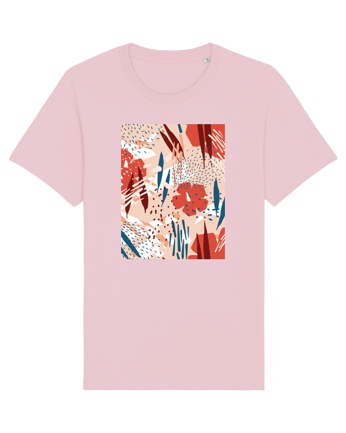 Tricou mânecă scurtă Unisex Rocker Cotton Pink