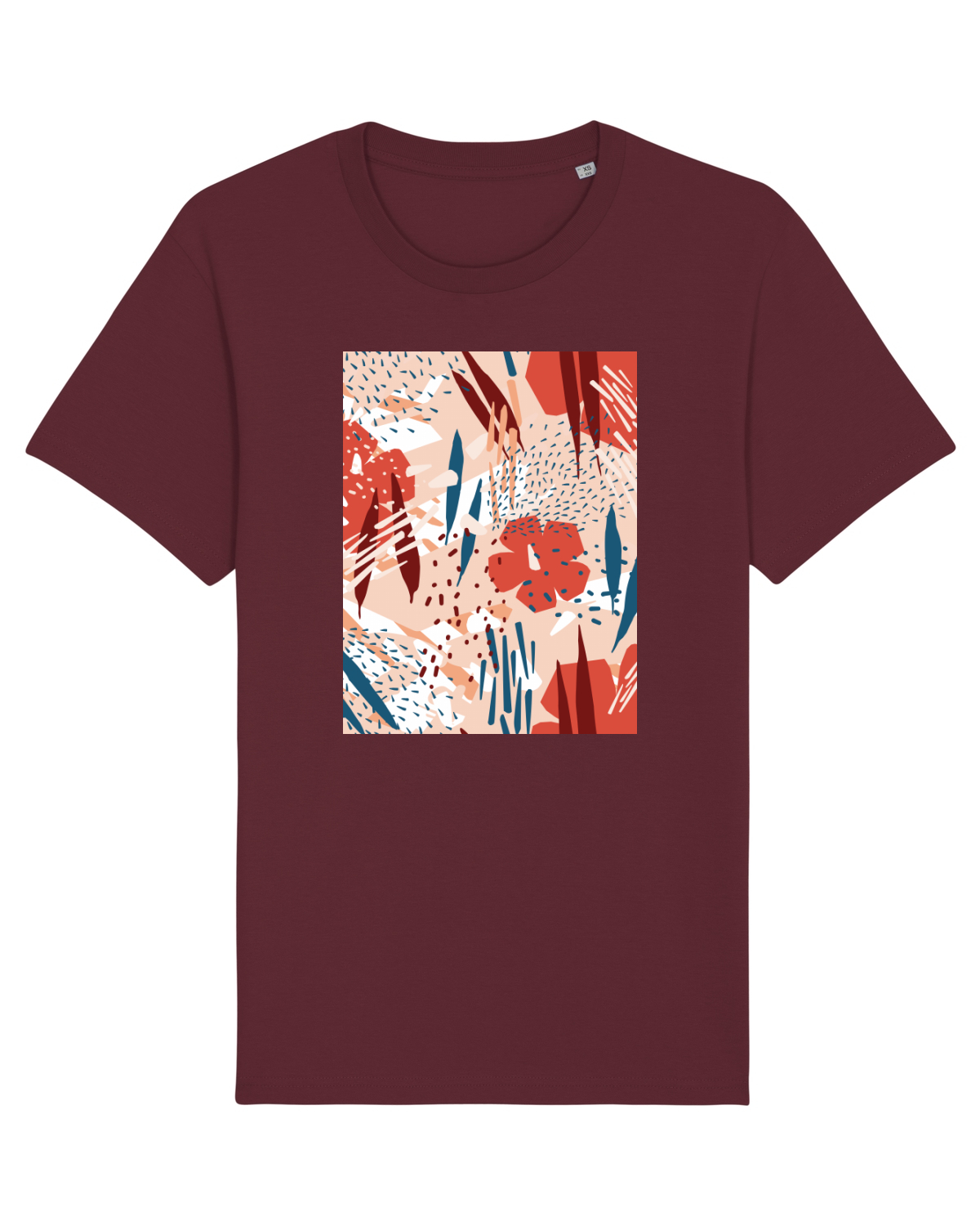Tricou mânecă scurtă Unisex Rocker Burgundy