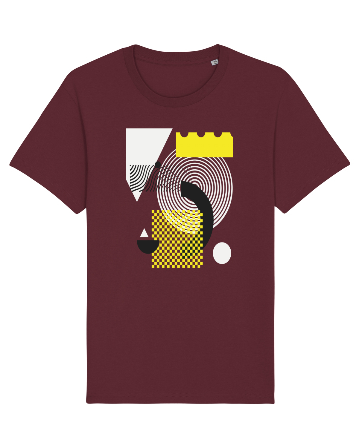 Tricou mânecă scurtă Unisex Rocker Burgundy