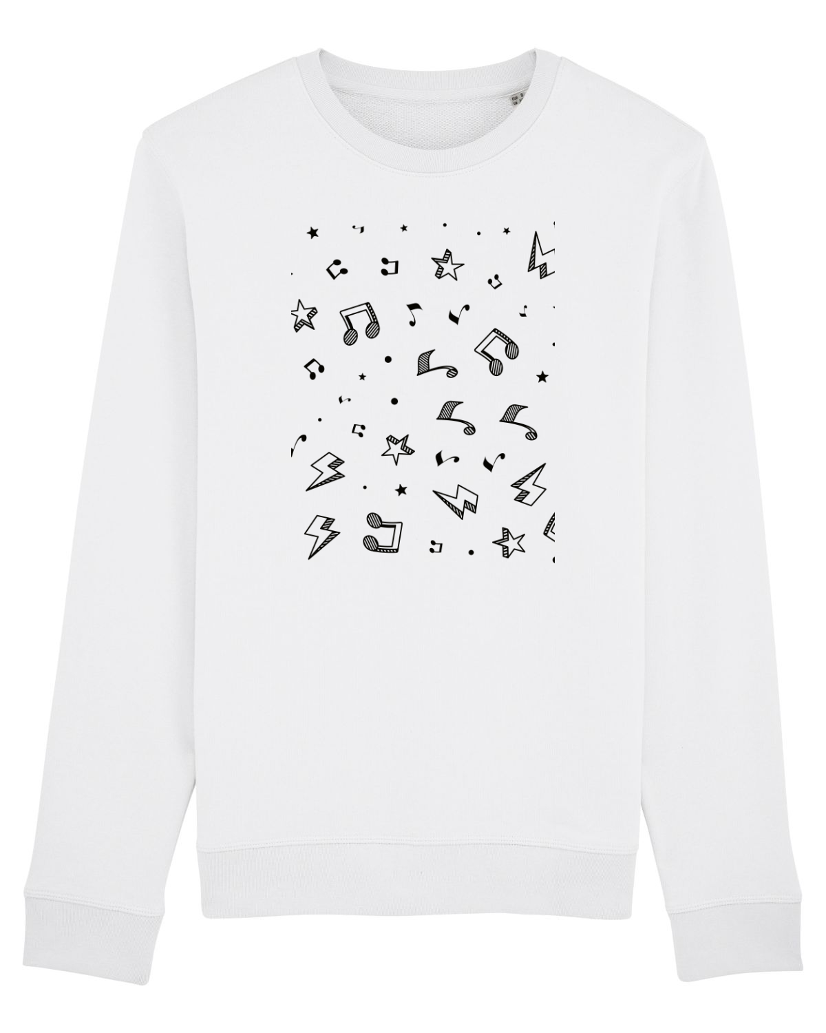 Bluză mânecă lungă Unisex Rise White