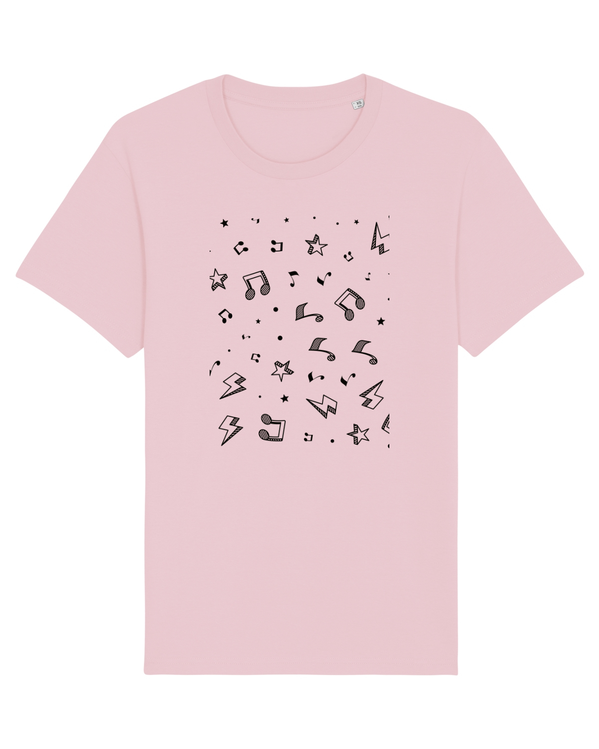 Tricou mânecă scurtă Unisex Rocker Cotton Pink