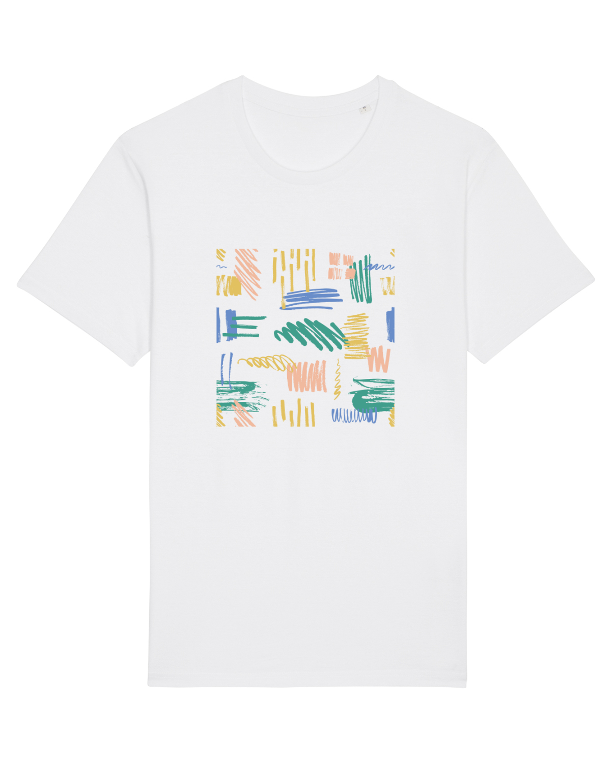 Tricou mânecă scurtă Unisex Rocker White